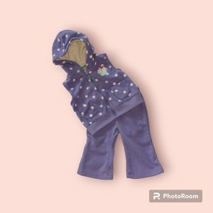 Carter's Fleece Hooded Vest & Pant Set, 6-Months